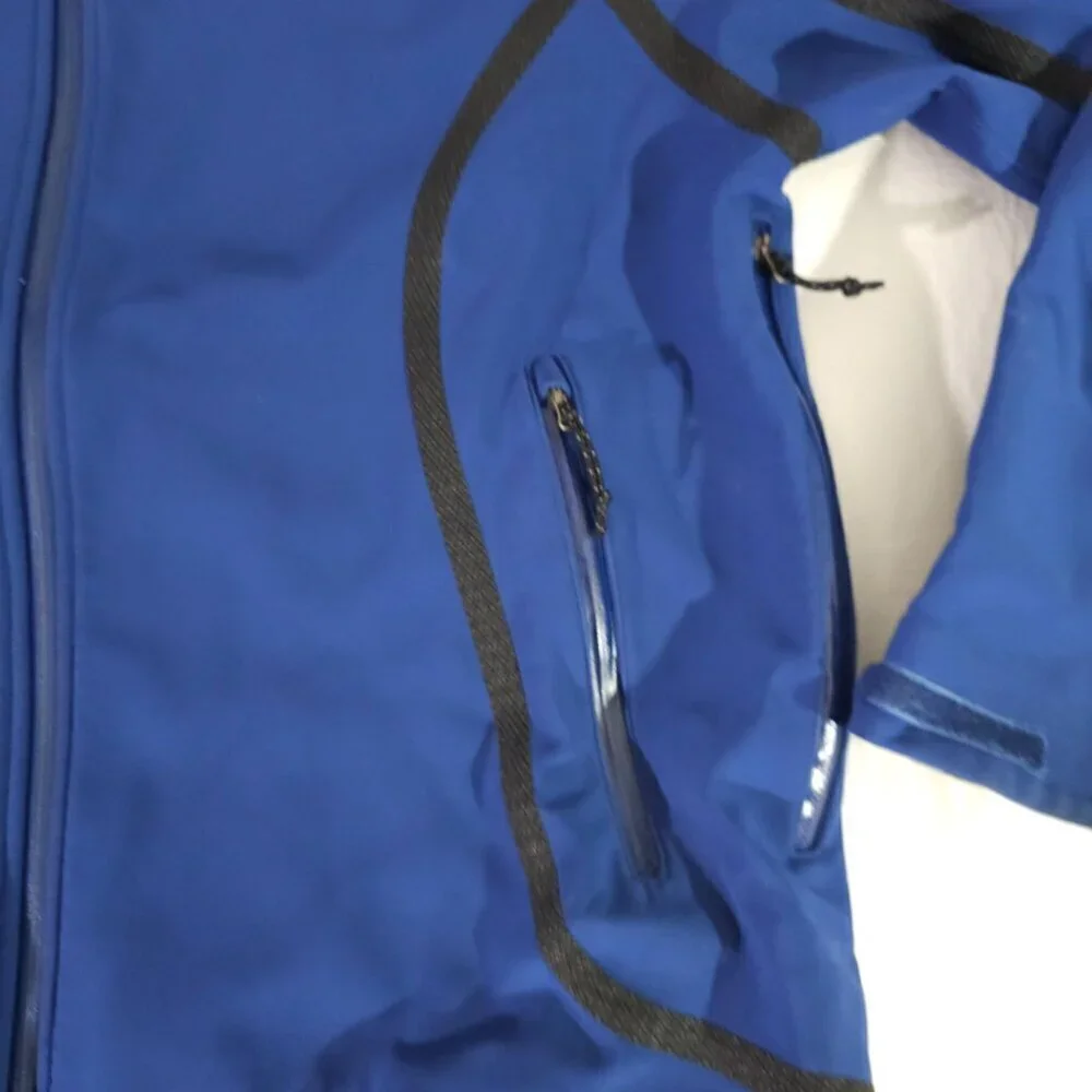 L.L.Bean Mens Blue Hooded Jacket XL Soft Shell Long Sleeve Hoodie Zip Up Jacket